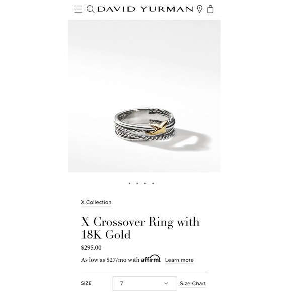 David Yurman X Crossover 18k Gold Ring 💍 - Picture 14 of 14